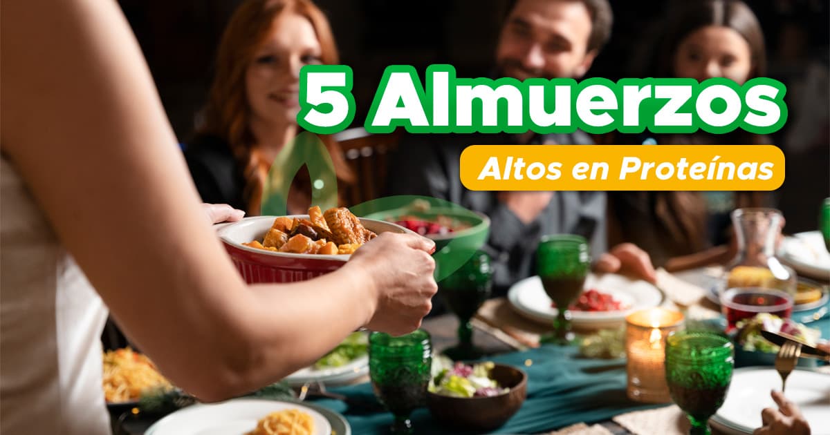 5 almuerzos altos en proteínas de menos de 500 calorías